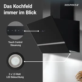 Respekta CH 24060 SAM Kopffreihaube 60 cm schwarz