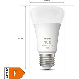 Philips Hue White & Color Ambiance E27 Einzelpack LED Lampe Mehrfarbig