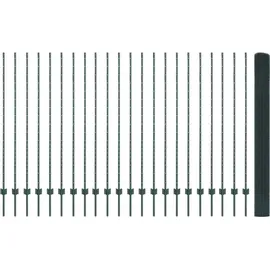vidaXL Zaun mit Pfosten 1,5 x 50 m Grün/Stahl