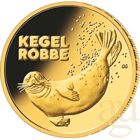 Münzprägestätten Deutschland 20 Euro Goldmünze Rückkehr der Wildtiere - Kegelrobbe 2022