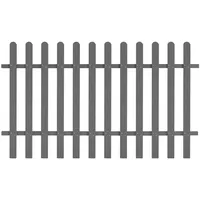 vidaXL Lattenzaun WPC 200 x 120 cm grau