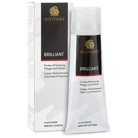 Solitaire Schuhcreme Brilliant dunkelbraun, für Glattleder und Tex-Membranen, 75ml