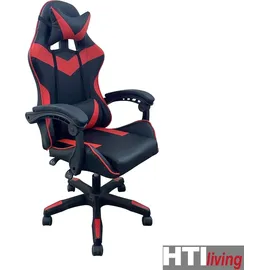 Hti-Living Krit Gaming-Stuhl Schwarz-Rot