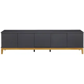 OTTO home Maryd Lowboard 200 cm Grau Holzwerkstoff