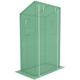 Konifera Foliengewächshaus pulverbeschichtet Grün Folie 0 mm 0,66 m2
