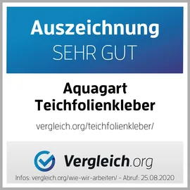 Aquagart 1 x Kleber Ufermatte Steinfolie Böschungsmatte für die Teichfolie 290 ml weiß