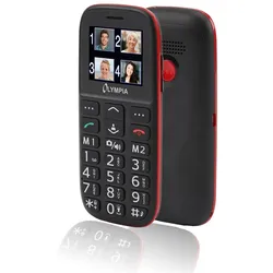 Olympia Mobiltelefon Bella - große Tasten mit Hintergrundbeleuchtung, Farb-Display, Seniorenhandy, Schwarz