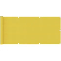 vidaXL Balkon-Sichtschutz Gelb 75x500 cm HDPE