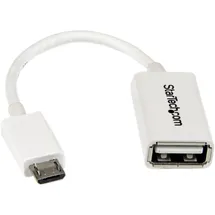 Startech StarTech.com Micro USB auf USB OTG Adapter Stecker / Buchse - Micro USB zu USB Kabel 12,7cm -
