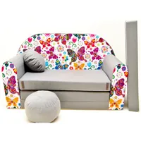 Welox Kindersofa Spielsofa Minicouch aus Schaum Kindersessel Kissen Matratze Farbwahl (A33)