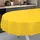 ANRO Wachstuch-Tischdecke abwaschbar Oval 180 x 140 cm Gelb
