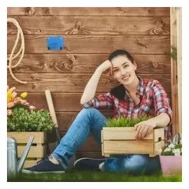 Relaxdays Mährobotergarage blau