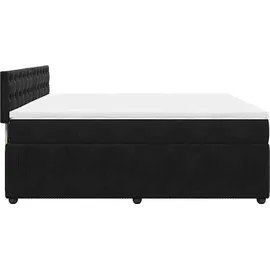vidaXL Boxspringbett 180 x 200 cm Schwarz