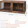 Vevor Hundekäfig Möbel für 2 Hunde, 1901 x 670 x 824 mm Doppel-Hundebox für große Hunderassen mit Trennwand & Doppeltüren, Hundehaus aus Holz, Beistelltisch für mittelgroße und große Hunde, Braun