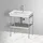 White Tulip Metallkonsole mit Ablage WT4546B9292