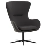 SalesFever Sessel, Höhe: 99 cm dunkelgrau/schwarz