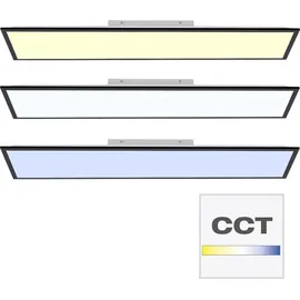 just light. LED-Deckenleuchte Flat 1-flammig 120 x 30 cm schwarz