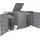 Mendler Mülltonnenverkleidung HWC-E83 116 x 212 x 98 cm grau