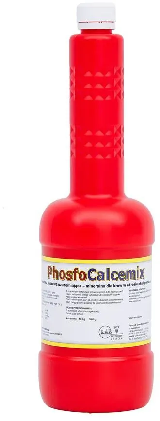 LAB-V Phosfo Calcemix - Ergänzungs- und Mineralfuttermittel für Kühe in der Periparturphase zur Vorbeugung von Calcium-, Magnesium- und Phosphormangel 1kg (Rabatt für Stammkunden 3%)