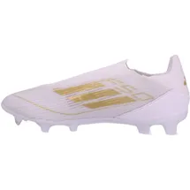 adidas F50 League Laceless FG/MG Cloud White / Gold Metallic / Cloud White 46