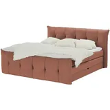 Switch Boxspringbett mit Bettkasten Sofia , braun , Maße (cm): B: 184 H: 113
