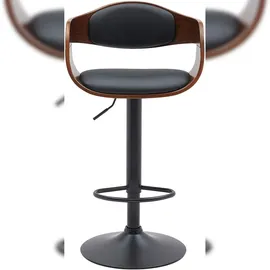 CLP 2er Set Barhocker Kingston, Barstühle gepolstert mit Kunstleder oder Stoffbezug, Tresenstühle höhenverstellbar