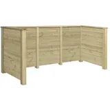 Plus Mülltonnenverkleidung Plank  (294 x 97 x 108 cm, Holz, Natur)