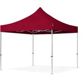 TOOLPORT Faltzelt Professional 3x3 m ohne Seitenteile Faltpavillon ALU Pavillon Partyzelt in rot