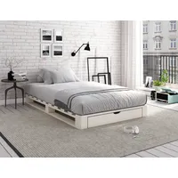 OTTO home Home Affaire "ALASCO " Mit Schublade«, zertifiziertes Massivholz, erweiterbar zum Doppel- oder Familienbett weiss, , 37400600-0 Aus massiver Kiefer
