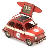 KPH Auto rot 20x10x12 cm Dekorahmen + Spardose aus Metall