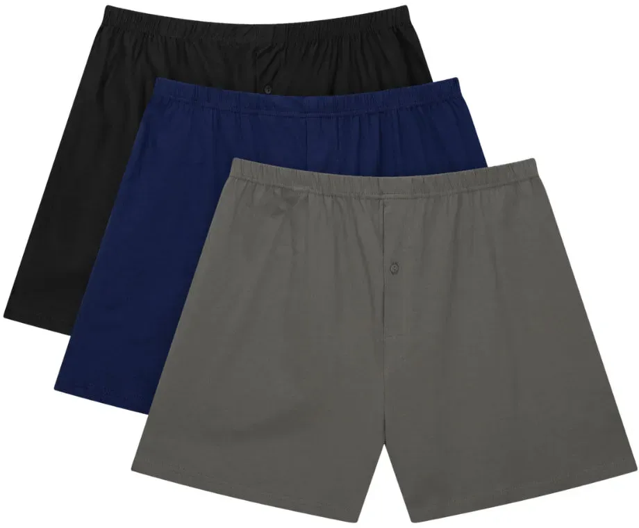 Bigdale - 3er Pack American Boxershorts - Übergrößen bis 10XL - Black/Navy/Grey / 24 / 10XL