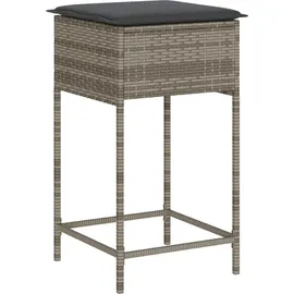 vidaXL Gartenbar Set 3-tlg. Grau