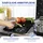 Wenko Herdabdeckplatte Universal 2er Set Terrazzo schwarz