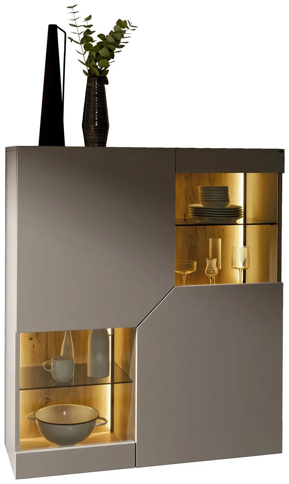 Voglauer Highboard LYNOVO LIVING - B/H/T ca. 111,90x130,00x42,50