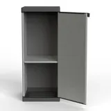 Kreher® Armadio Modular System Kunststoffschrank - Universalschrank, Spindschrank, Nischenschrank oder Schwerlastregal - für Keller, Garage & Werkstatt (1, Kleiner Nischenschrank mit 1 Boden)