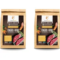 Wildfang Adult Premium Trockenfutter für Hunde mit 50% Angus Rind 2 x 6 kg, getreidefrei, glutenfrei, hypoallergen