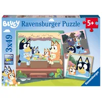 Ravensburger Kinderpuzzle 3x49 Teile - Blueys Abenteuer