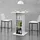 [en.casa] Bartisch Visby 110 x 70 x 70 cm Weiß