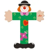 Sevi Holzbuchstabe T Clown ca. 10 cm