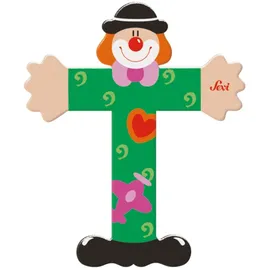Sevi Holzbuchstabe T Clown ca. 10 cm
