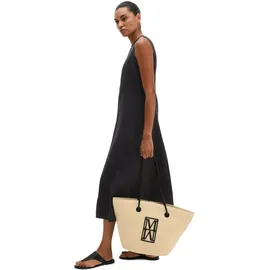 Marc O'Polo Shopper Papierstroh Yellow/Black
