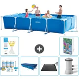 Rechteckiger Frame Pool - 450x220x84 Cm - 7-teilig  S110