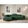 altdecor Ecksofa Cord 4-Sitzer Grün