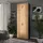 Vicco Aktenschrank Ingo 80 x 223,8 cm Anthrazit/Goldkraft Eiche