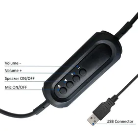 ewent EW3565, Kabelgebunden, Anrufe/Musik, 20 - 20000 Hz, 118 g, Kopfhörer, Schwarz, Weiß - Schwarz/Weiß