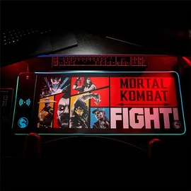 Numskull Games Mortal Kombat XL RGB Gaming-Mauspad Schwarz/Rot