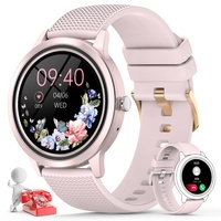 Nendefin Smartwatch Damen mit Telefonfunktion 1,32 Zoll HD Armbanduhr mit Sprachassistent Fitness Tracker mit Aktivitätstracker,Schlaf Monitor,Smartwatch für Android iOS