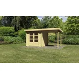 Karibu Gartenhaus Bastrup 2 4,5 x 2,5 m Natur