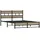 vidaXL Metallbett 140 x 190 cm Sonoma-Eiche