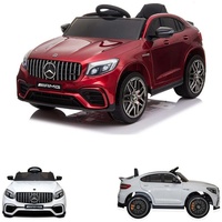 Moni Kinder Elektroauto Mercedes AMG GLC 63S, EVA-Reifen, Musik, Fernbedienung rot